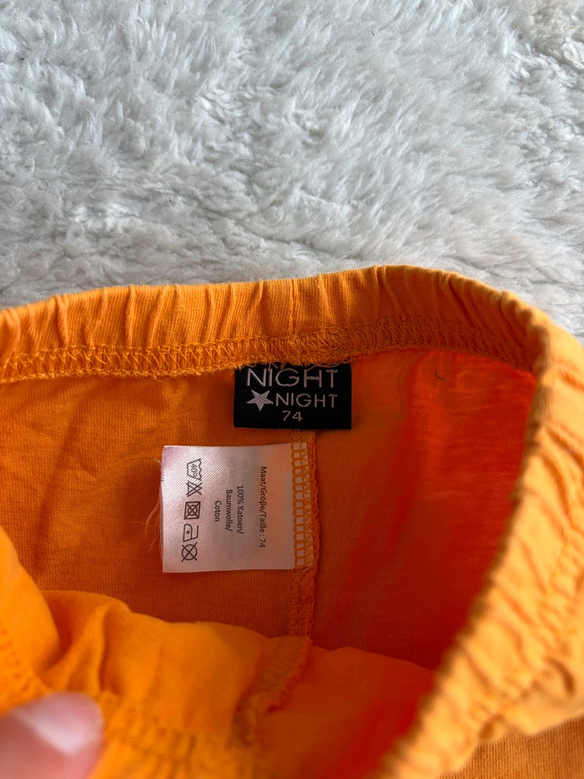 Oranje slaapbroekje 74 – photo 2